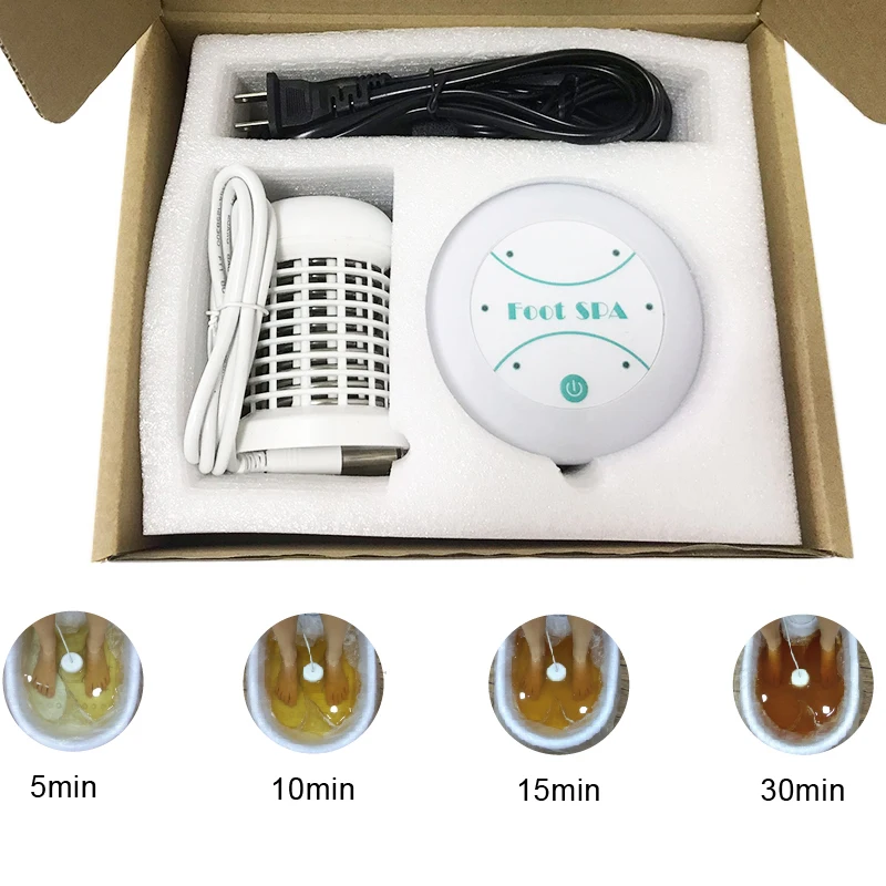 Hot Products! 2020 New Home Mini Detox Foot Spa Machine Cell Ionic Cleanse device Ionic Detox Foot Spa Aqua Foot Bath Massage Detox Foot Bath