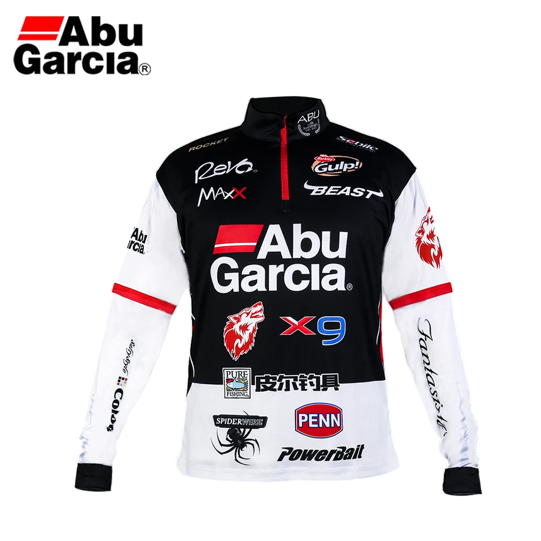 Abu Garcia Pro Tournament Fishing Jersey Shirt Medium Size Free USA Shippng 