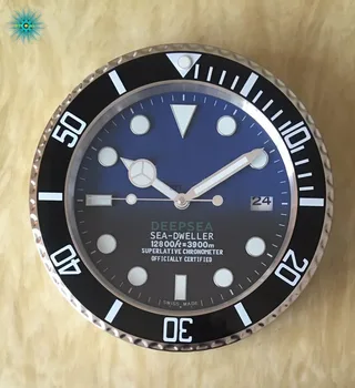 

Home Decor Wall Watch Single Side Clock Luxury Design Wall Clock Metal Art Watch Clock with Corresponding Logos