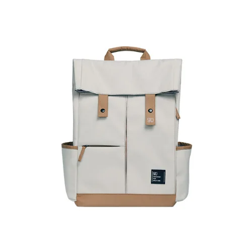 beige Xiaomi Mijia 90fun, рюкзак для школы, для отдыха, 15,6 дюймов, водонепроницаемая сумка для ноутбука, рюкзак для путешествий на открытом воздухе для мужчин и женщин - Цвет: beige