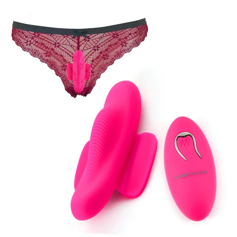 Секс игрушка женская одежда G Spot Бабочка Вибратор трусики с пультом