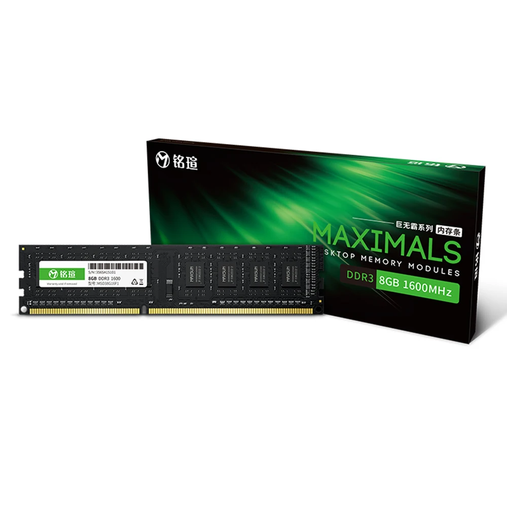 MAXSUN F1 ram s DDR3 4 ГБ/8 ГБ настольная память 1600 МГц напряжение памяти 1,5 в 11-11-11-28 пожизненная гарантия 240pin одиночный модуль оперативной памяти pc3 12800