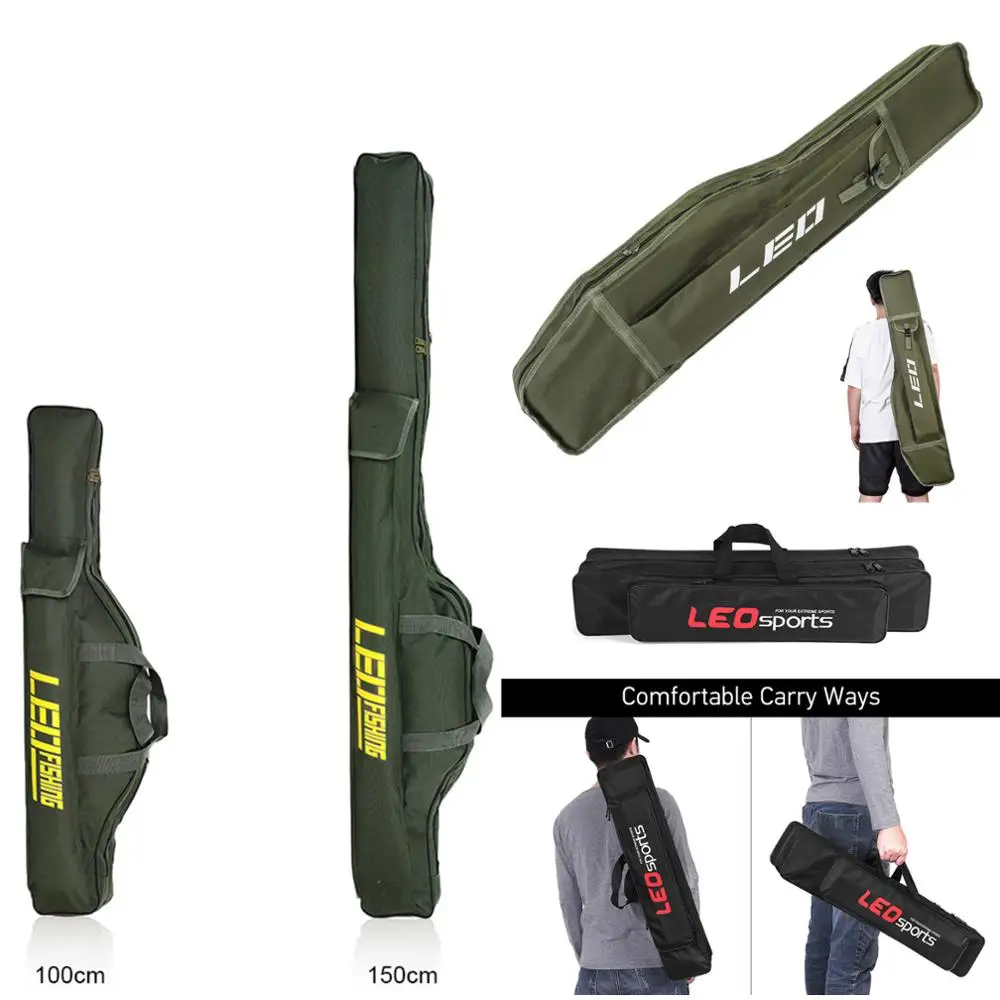 70cm/80cm/100cm/120cm/150cm Foldable Fishing Bags Rod Zipped Case Tackle Bag | Спорт и развлечения