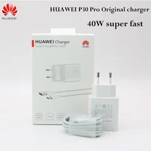 HUAWEI супер зарядка 40 Вт быстрое зарядное устройство 10 в/4A 5A type-C кабель P30 Pro mate 20 Pro X RS mate 10 P20 P10 mate 10 Magic 2
