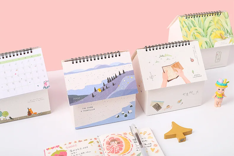 DIY Многофункциональный дом форма стол календарь дневник еженедельник Memo Ped креативный ящик для хранения для детей рождественские подарки