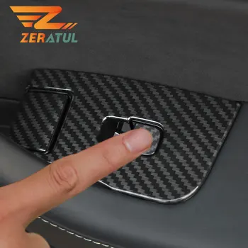 

Zeratul Car Window Lifter Switch Buttons Decorative Cover Trim Sticker for Tesla Model 3 Model3 2017 - 2020 Accessories