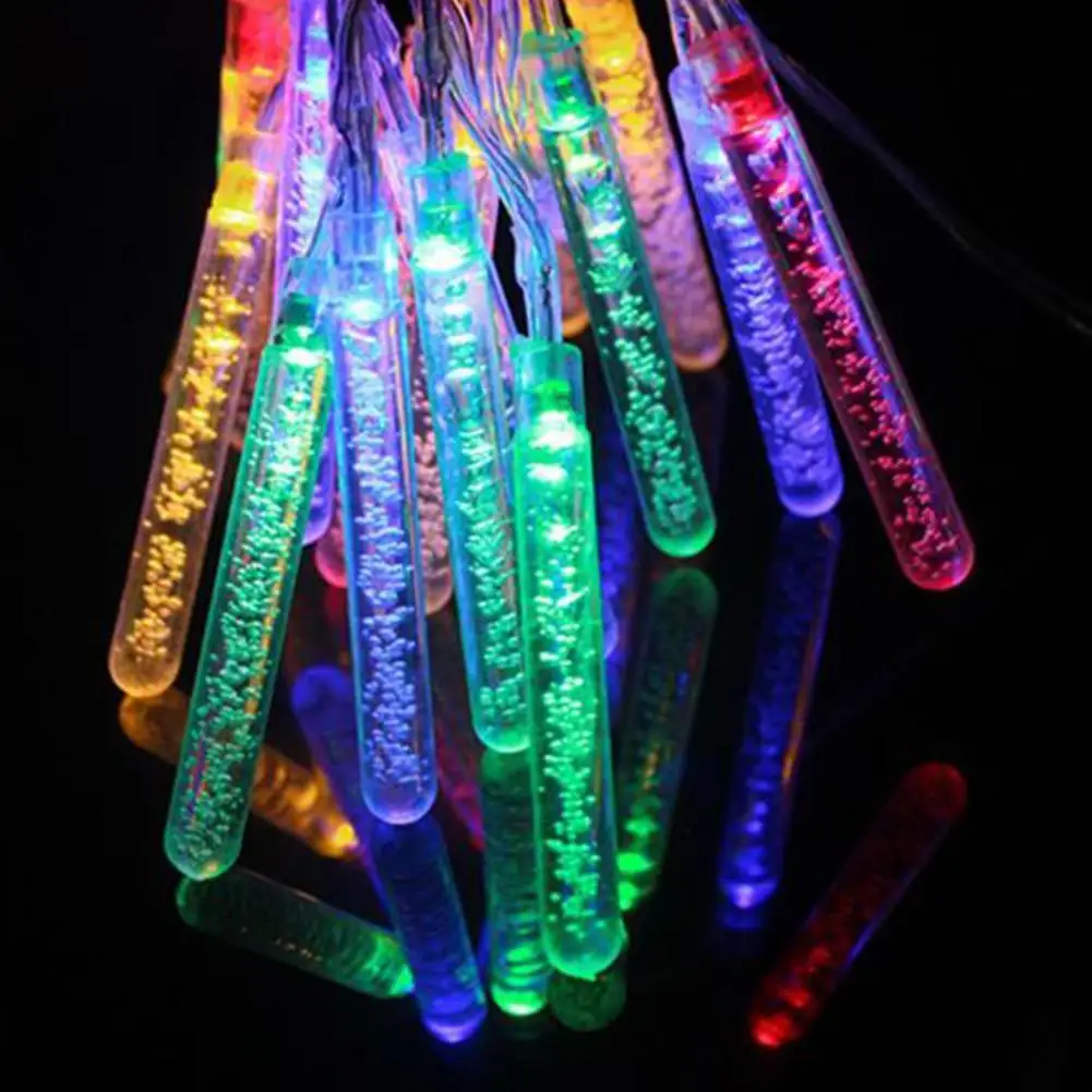 HobbyLane 20LED Рождественская струнная лампа, водонепроницаемая Солнечная пузырчатая колонна, струнная лампа, праздничная декорация, цветная струнная лампа