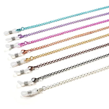 

2020 New Retro Gold Metal Reading Glasses Chain For Women Men Eyeglass Flat Chain Sunglasses Chains Neck Cord Anti Slip