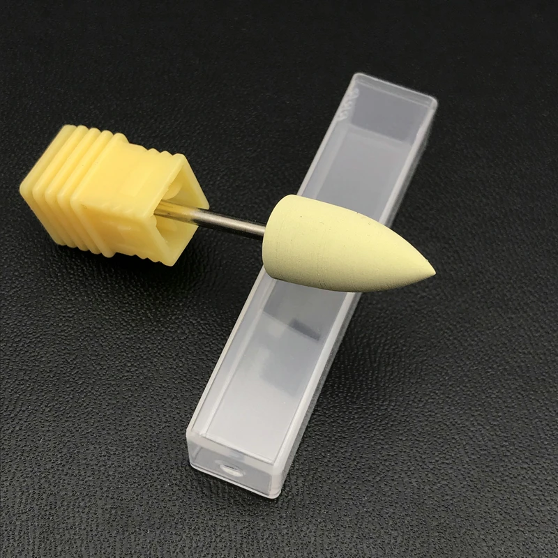 1 шт. пулевидный колпачок резиновые силиконовые пилы для ногтей бит буферный Маникюр машина стоматологические инструменты для лака