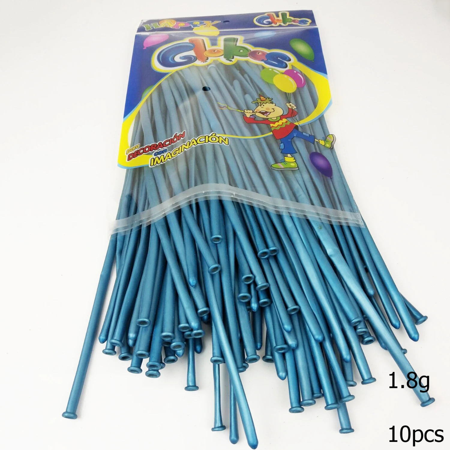 Blue 10 шт., 12 дюймов, 2,8 г, металлические хромированные латексные шары, круглые полосы в форме сердца, золотые украшения для детской вечеринки, свадьбы, дня рождения - Цвет: Blue