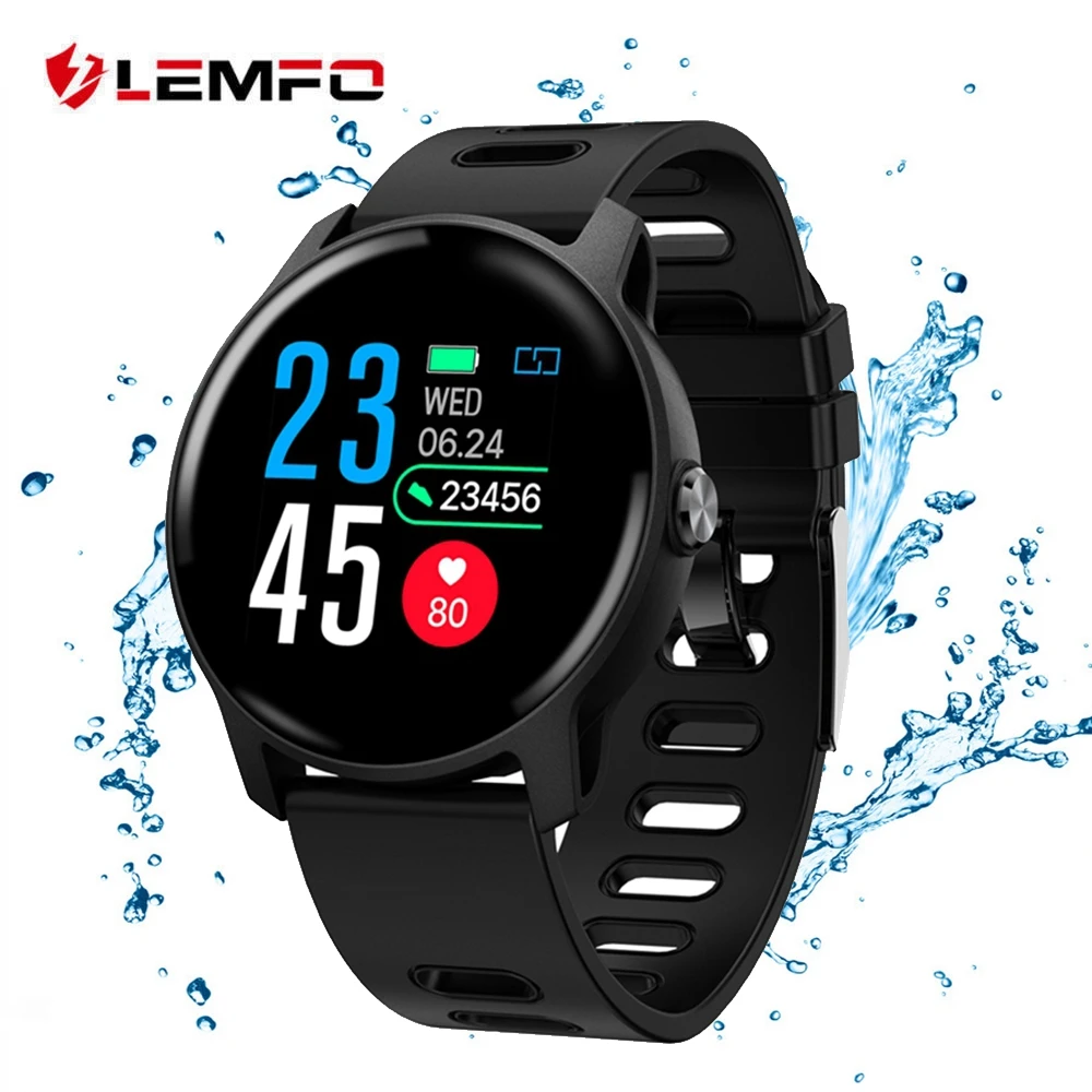

LEMFO S08 Sport Smart Watch IP68 Waterproof Dynamic Heart Rate Monitor Fitness Tracker Music Control Smartwatch For Men Women