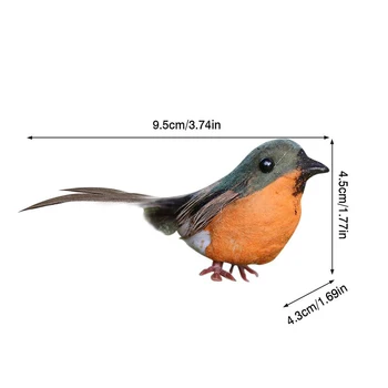 

Mini Robin bird Artificial Parties Garden Home Kit Christmas Decoration