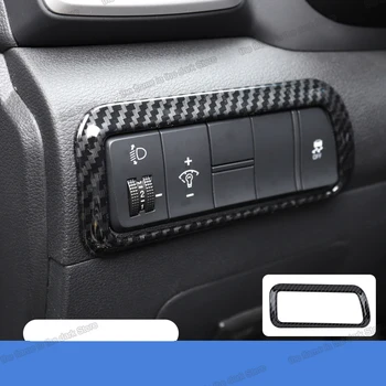 

Lsrtw2017 Stainless Steel Abs Car Headlight Switch Frame Trims for Hyundai Tucson 2019 2020 Interior Accessories Chrome