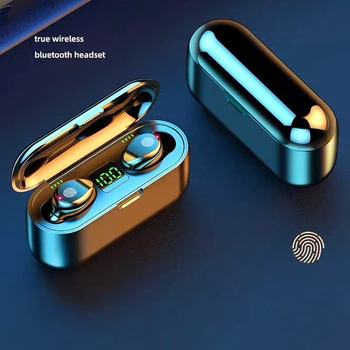 Bluetoothヘッドセットワイヤレス防水ネックバンドイヤホンをキャンセルステレオスポーツヘッドセット