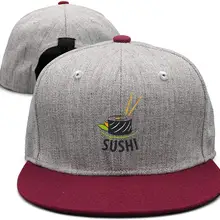 Иллюстрация Векторный логотип Японская еда суши Мужчины Женщины простой хлопок Регулируемый Мыть Низкопрофильная Бейсболка Шляпа