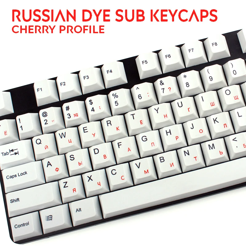 

Russian Korean Japanese PBT Keycap Cherry Profile Dye Sub Thermal Sublimation for Cherry MX Mechanical Keyboard Key Cap Switch
