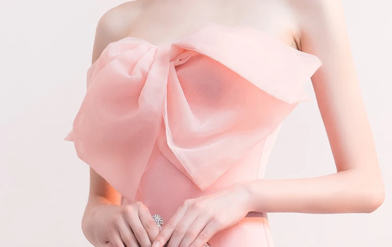 Robe De Soiree длинное вечернее платье Русалочки розового, белого, черного цвета вечерние элегантные платья vestido de festa длинное выпускное платье с бантом