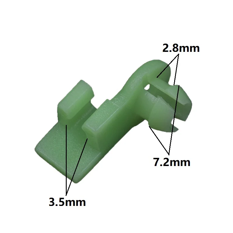 

Door Lock Rod Durable Materials Nylon Green Retainers Moulding Clips