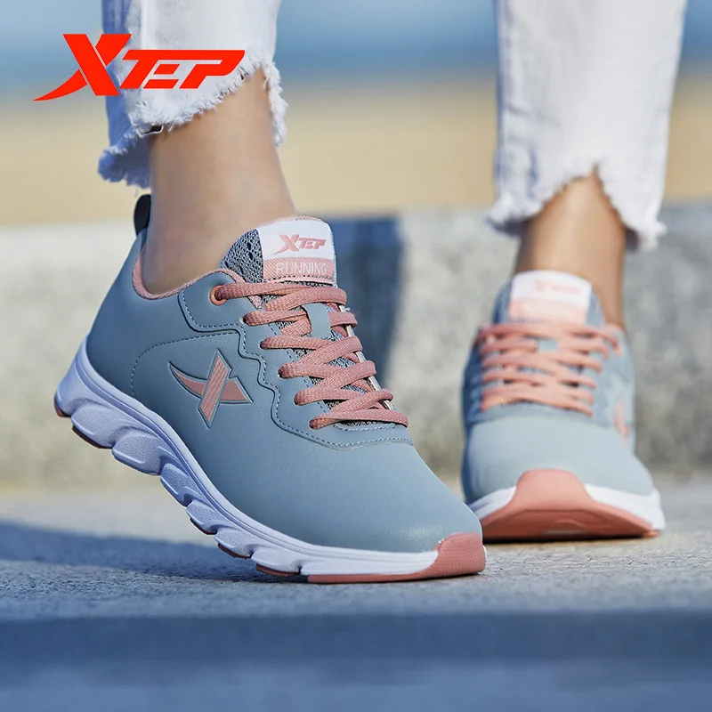 Xtep Blade мужские и женские кроссовки для бега новые весенние кожаные легкие дышащие
