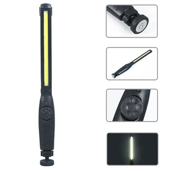 

New COB High Power LED Flashlight Rechargeable Work Light Slim USB Car Inspection Light LED Rotary Switch Work Lamps