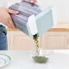 Пластиковый герметичный контейнер для хранения пищевых продуктов для кухни, бытовой пластиковый многозерновой зерновой контейнер, герметичные контейнеры