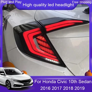 

Car Styling for Honda Civic Taillights 2016-2019 for Civic LED Tail Lamp+Turn Signal+Brake+Reverse LED light auto accessories