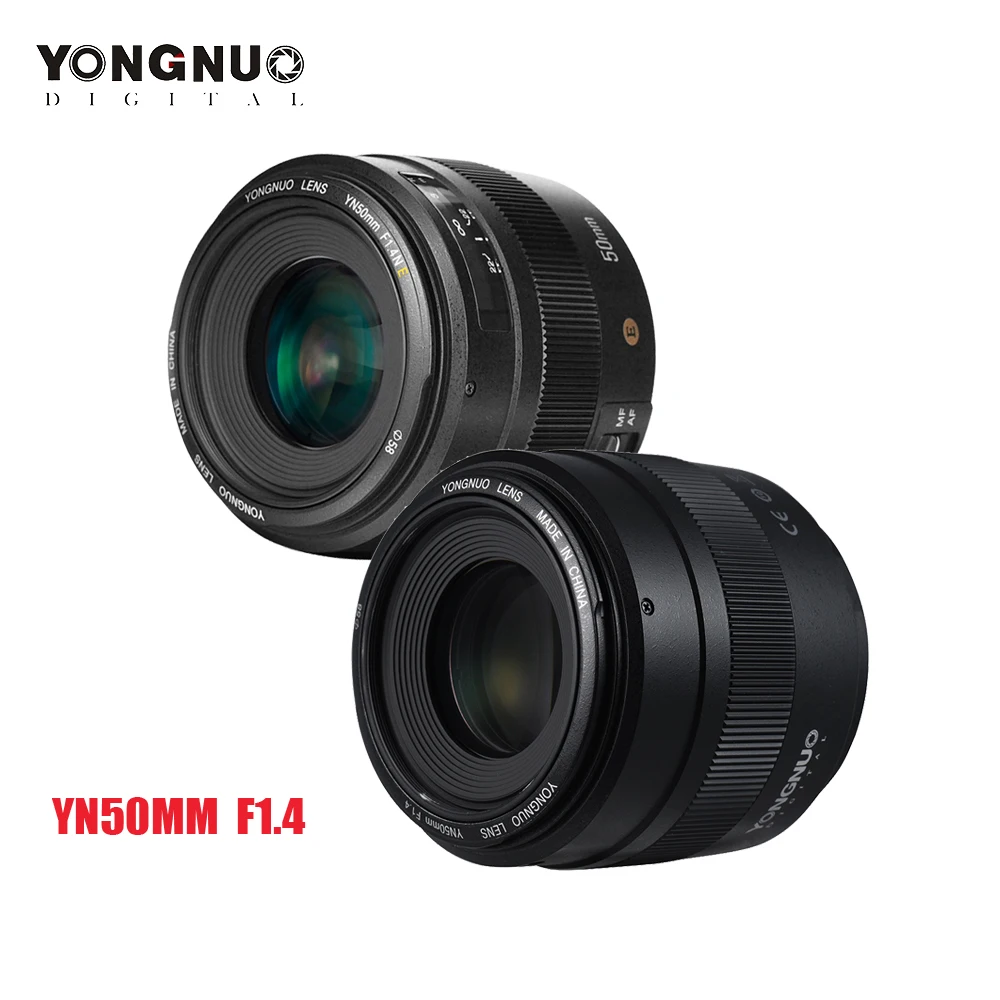 

YONGNUO YN50mm F1.4N E Standard Prime Lens F1.4 Large Aperture Auto Manual Focus Lens for Nikon D5 D4 D3 D810 D800 D750 D300 etc