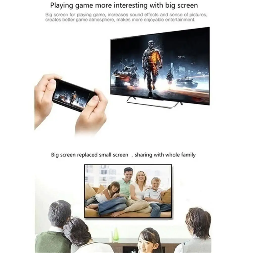 Kuulee 2 го поколения Mirascreen Цифровой HDMI медиаплеер ТВ приставка смарт HD ключ