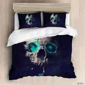 

Sugar skull 3D Printed bedding set Luxury Duvet Cover Pillowcase Set skull bedding sets bedclothes