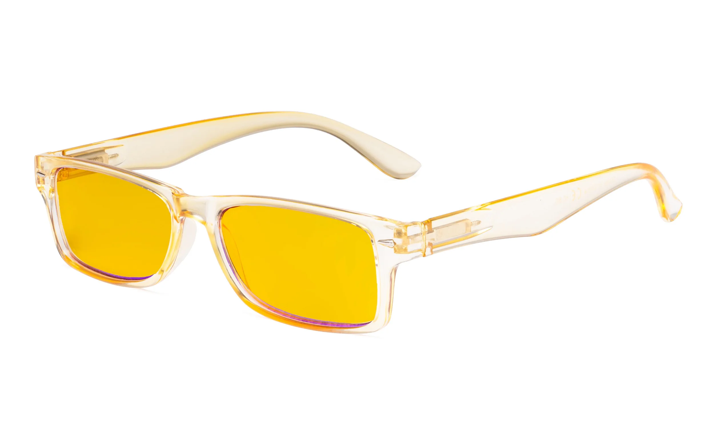 Yellow HP066 Eyekepper женский синий светильник, блокирующие очки для чтения с янтарным тонированным фильтром, дизайнерские компьютерные очки для чтения женщин - Цвет оправы: Yellow
