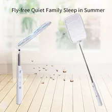 Перезаряжаемая Складная Выдвижная usb зарядка мухи комары Swatter электромухобойка мухоббойка