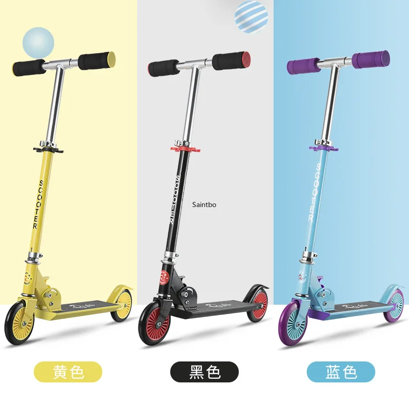 

Two-wheeled Children's Scooter with Lifting Folding All-aluminium Foot Scooter Kids Kick Scooters Gifts for Boys and Girls