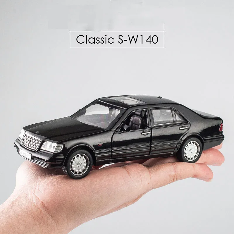 KIDAMI 1:32 Модель Автомобиля AMG W140 звусветильник лампа игрушка автомобиль модель