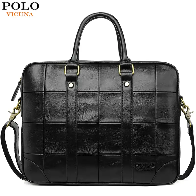 polo leather laptop bag