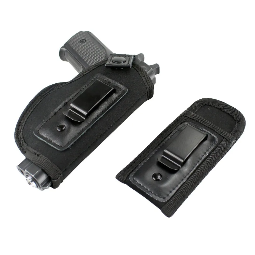 Tactical Concealed Carry IWB Gun Holster 9mm Magazine Pouch Universal Military Hunting Airsoft Glock Handguns Case Holder