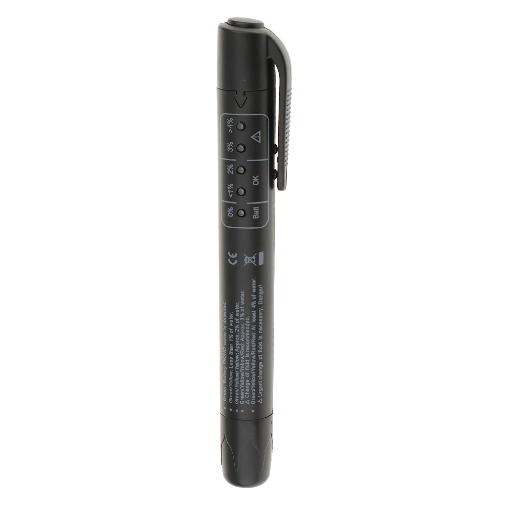 Brake Oil Fluid Tester Pen Moisture Water Content Checking LED Indicator