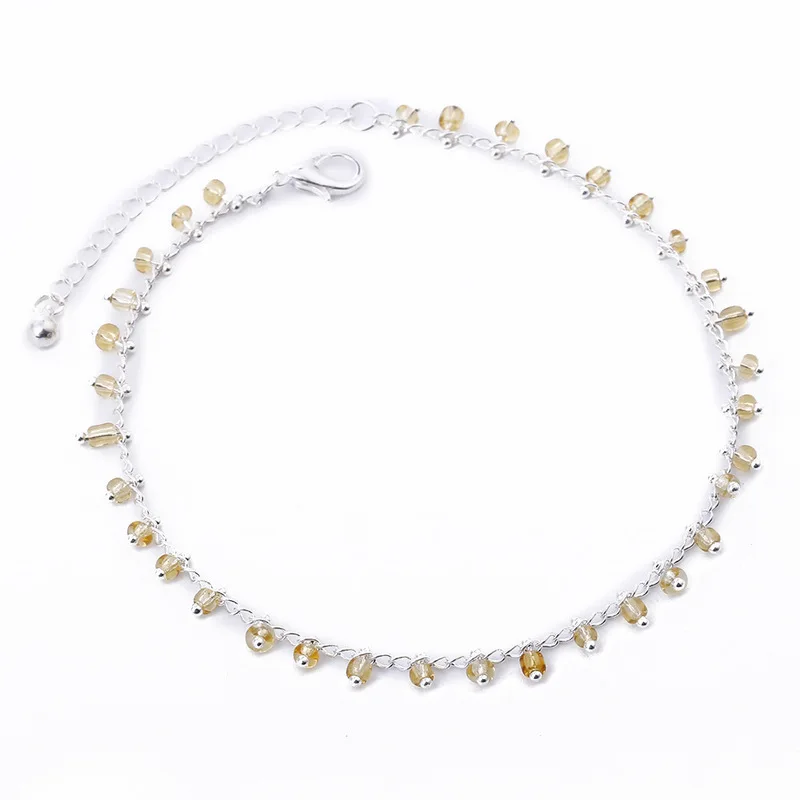 

New Beach Foot Chain Anklets for Women Fashion Handmade Crystal Footchain Anklet Bracelet Bohemian Jewelry