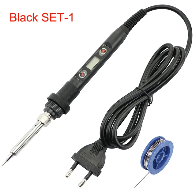 Adjustable Temperature Solder Iron 80W 220V / 110V LCD Electric