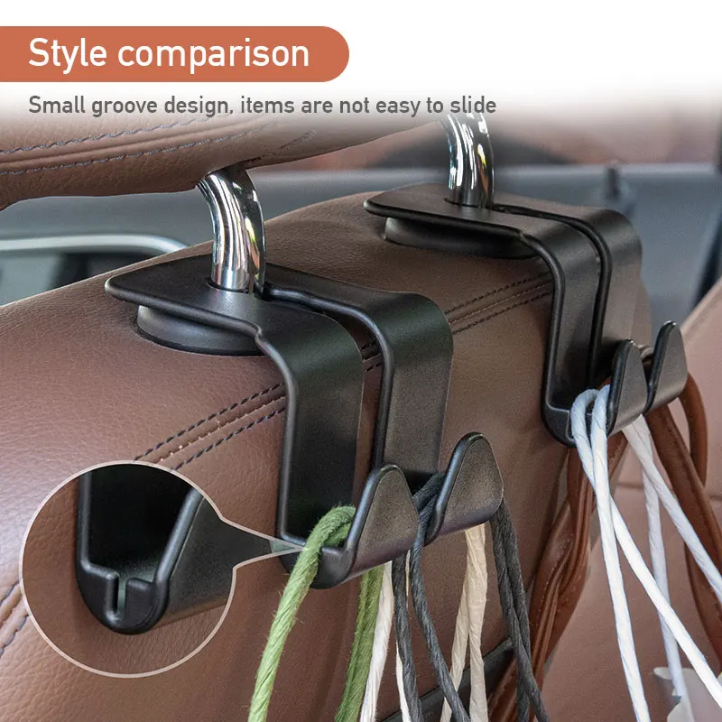 Car Seat Back Hook Hanger for Bags and Phones