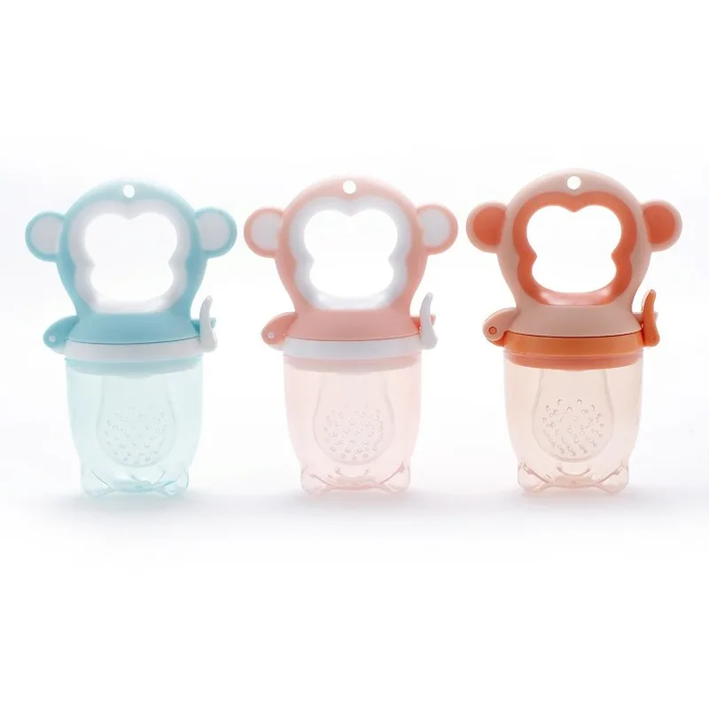 

Baby Pacifier monkey Fresh Food Nibbler Kids Fruit Feeder Nipples Feeding Baby Teat Pacifier Bottles For more than 6 months