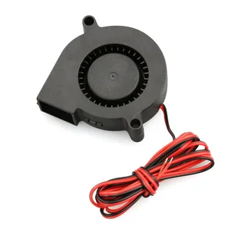 

Anet A8 A6 5015 Air blower 12V 24V Ultra-quiet Oil Bearing about 7500 RPM Turbo Small Fan For 3D Printer