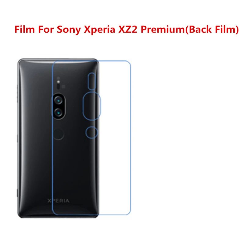 

1/2/5/10 Pcs Ultra Thin Clear HD LCD Screen Protector Film With Cleaning Cloth Film For Sony Xperia XZ2 Premium(Back Film).