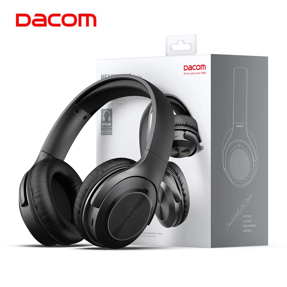 Беспроводные наушники Dacom HF004 два в одном Bluetooth 5 0 с поддержкой SD-карты и