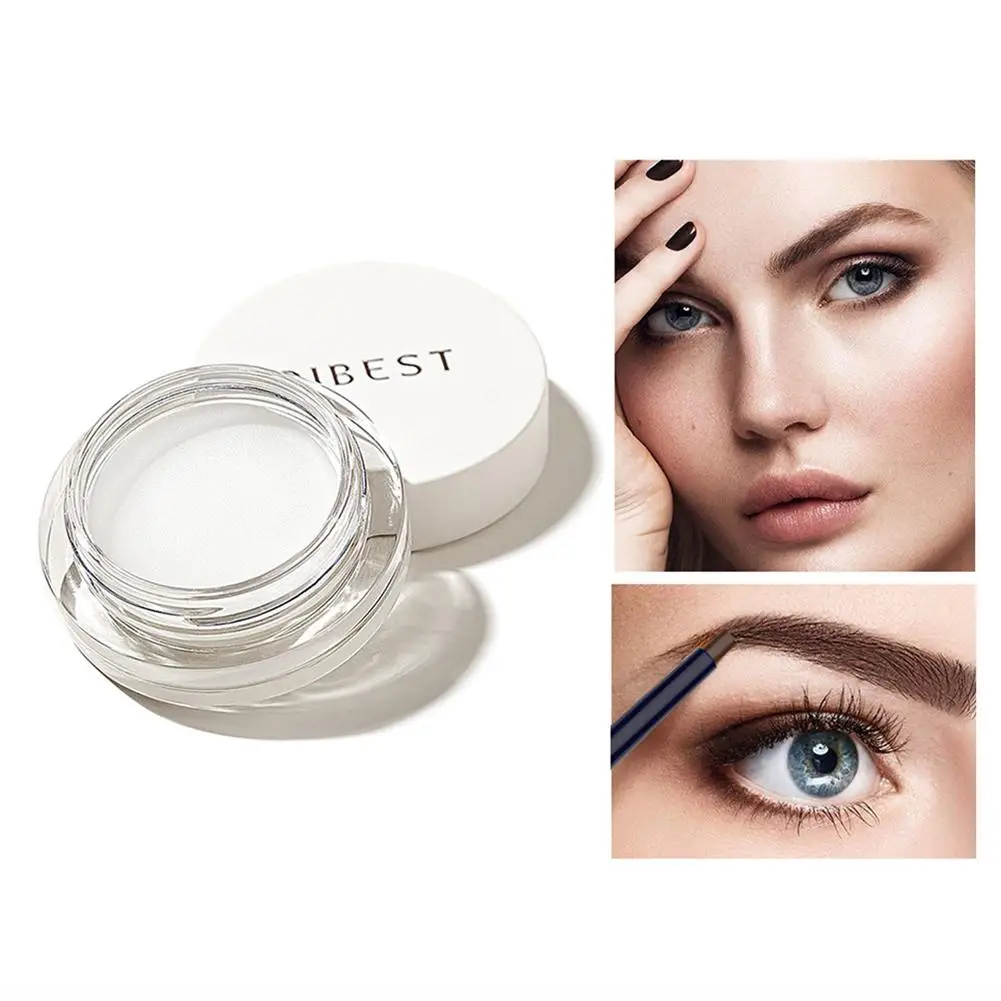 

QIBEST Eyebrow Base Cream Brows Enhancer Professional Eyes Makeup Long-lasting Eye Brow Styling Shaping Gel Eyebrow Wax Primer
