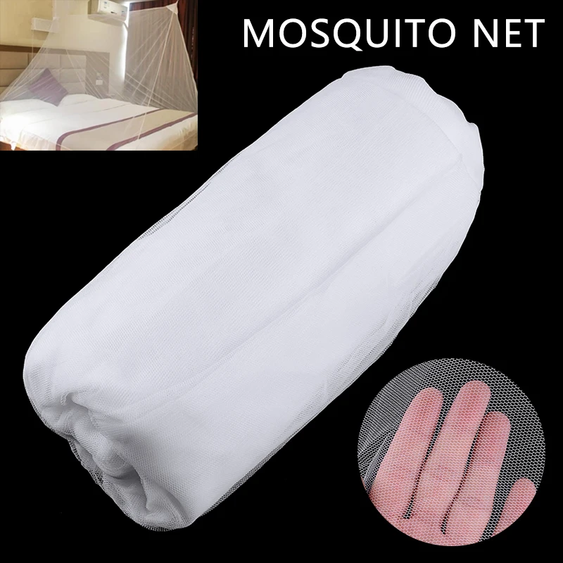 Outdoor Camping Mosquito Net com saco de armazenamento, Quatro Canto, Proteção de Tenda Inseto, Quarto Dormir Full Netting