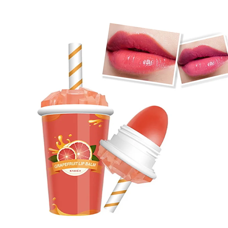 Увлажняющий бальзам для губ 4 цвета милая помада с мороженым меняющая цвет при
