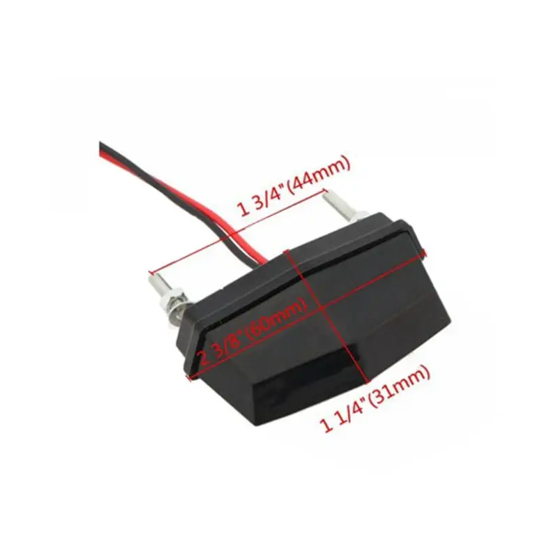 Универсальный 12V мини мотоцикл номерной знак светодиодный задний светильник Водонепроницаемый мотоцикл номерной знак светильник