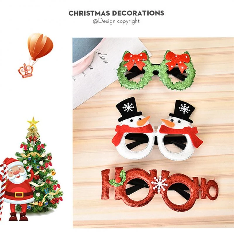 2022 Christmas Kids Christmas Decorations 2022 Christmas Glasses Frame Adult Kids Gift Santa  Snowman Glasses Christmas Xmas Decor 2022 New Year Noel|Pendant & Drop  Ornaments| - Aliexpress