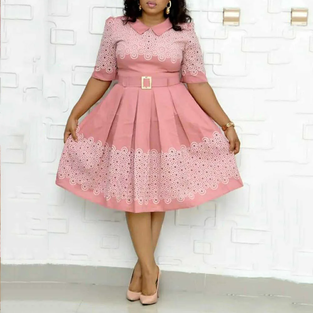 Винтажное осеннее офисное платье женское элегантное трапециевидной формы с