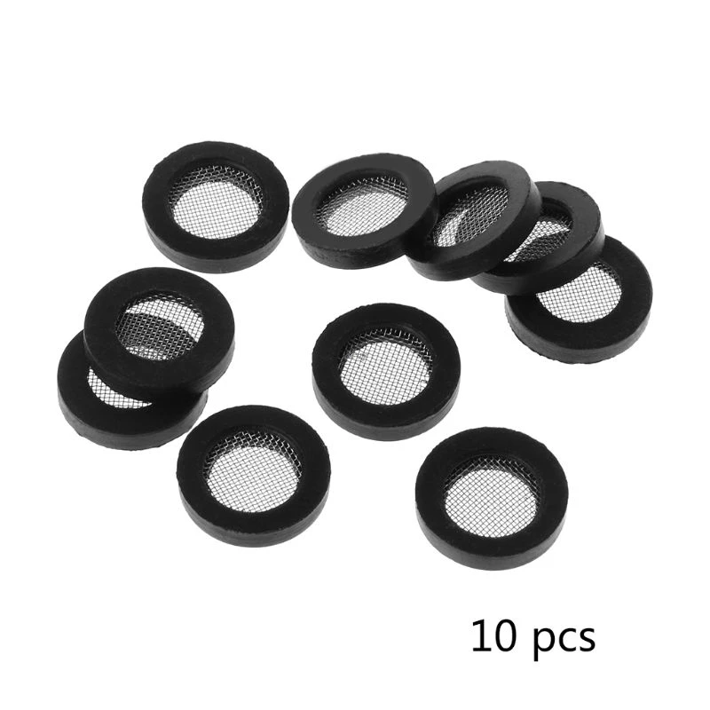 10pcs O Ring Rubber Gaskets With Net Hose Seal Washers For Shower Head Inlet Pipe | Обустройство дома